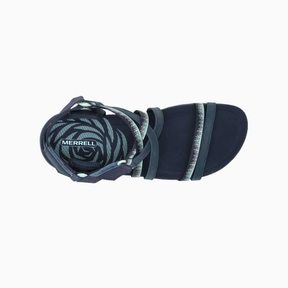 Navy Women's Merrell Terran 3 Cush Lattice Sandals | Dubai-2196075