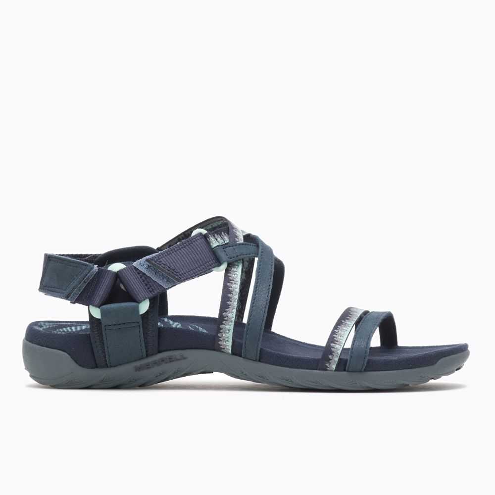 Navy Women\'s Merrell Terran 3 Cush Lattice Sandals | Dubai-2196075