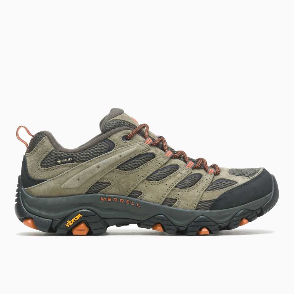 Olive Men\'s Merrell Moab 3 GORE-TEX® Hiking Shoes | Dubai-8417639