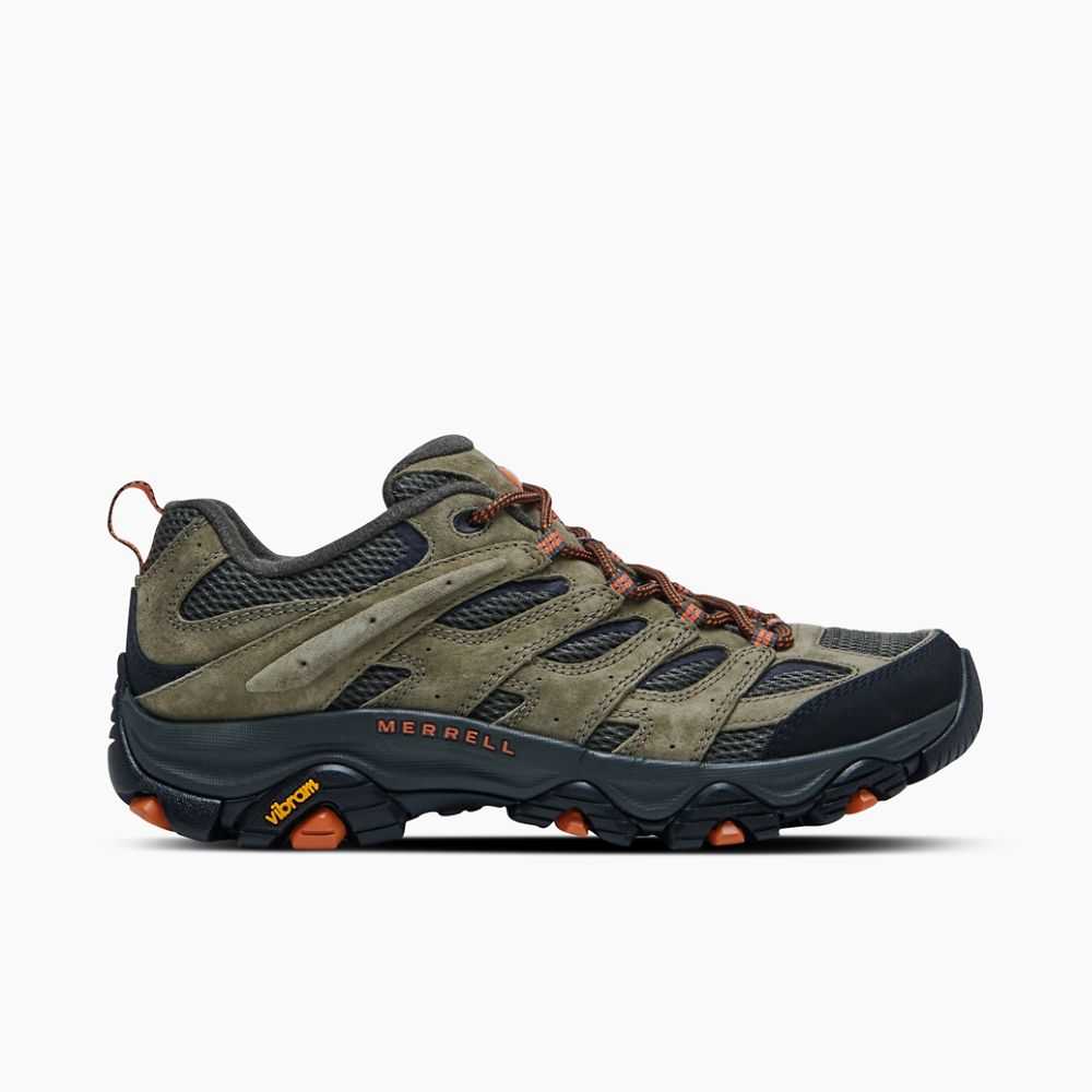 Olive Men\'s Merrell Moab 3 Hiking Shoes | Dubai-9704682