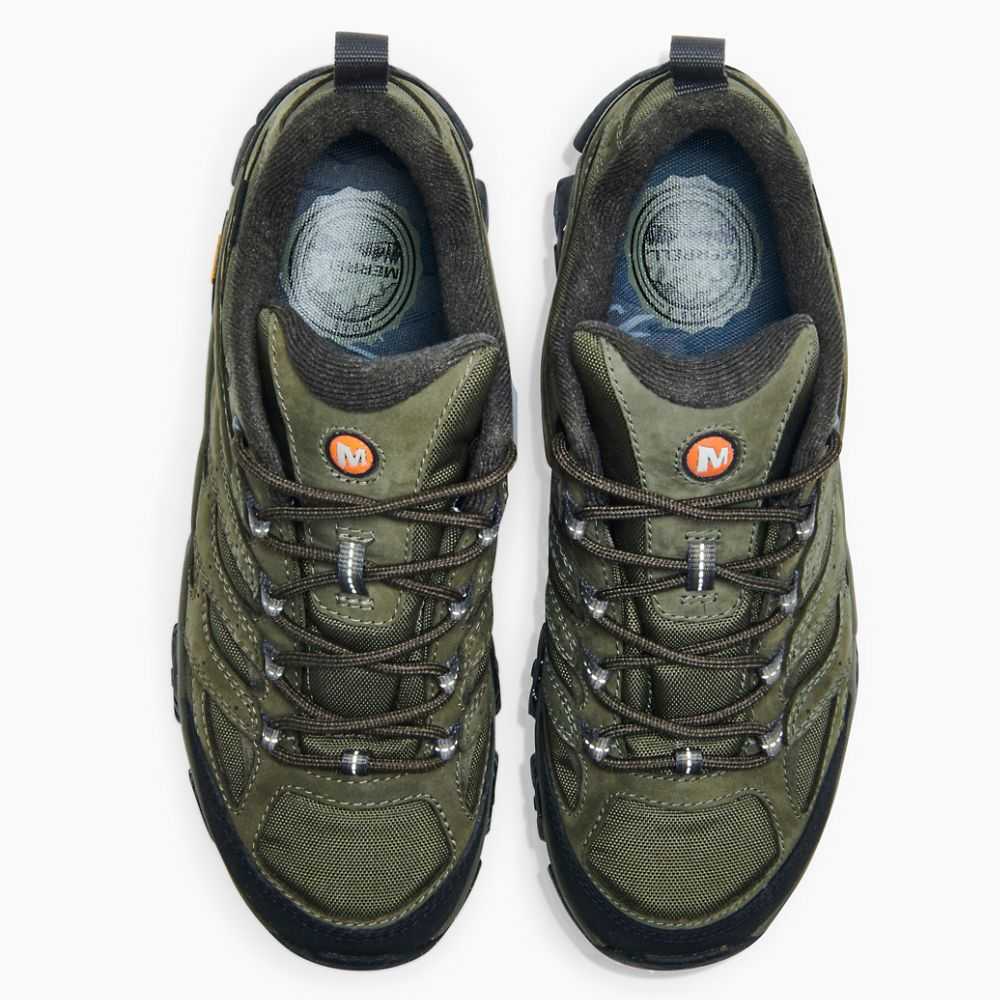 Olive Men's Merrell Moab 3 Smooth GORE-TEX® Hiking Shoes | Dubai-7835264