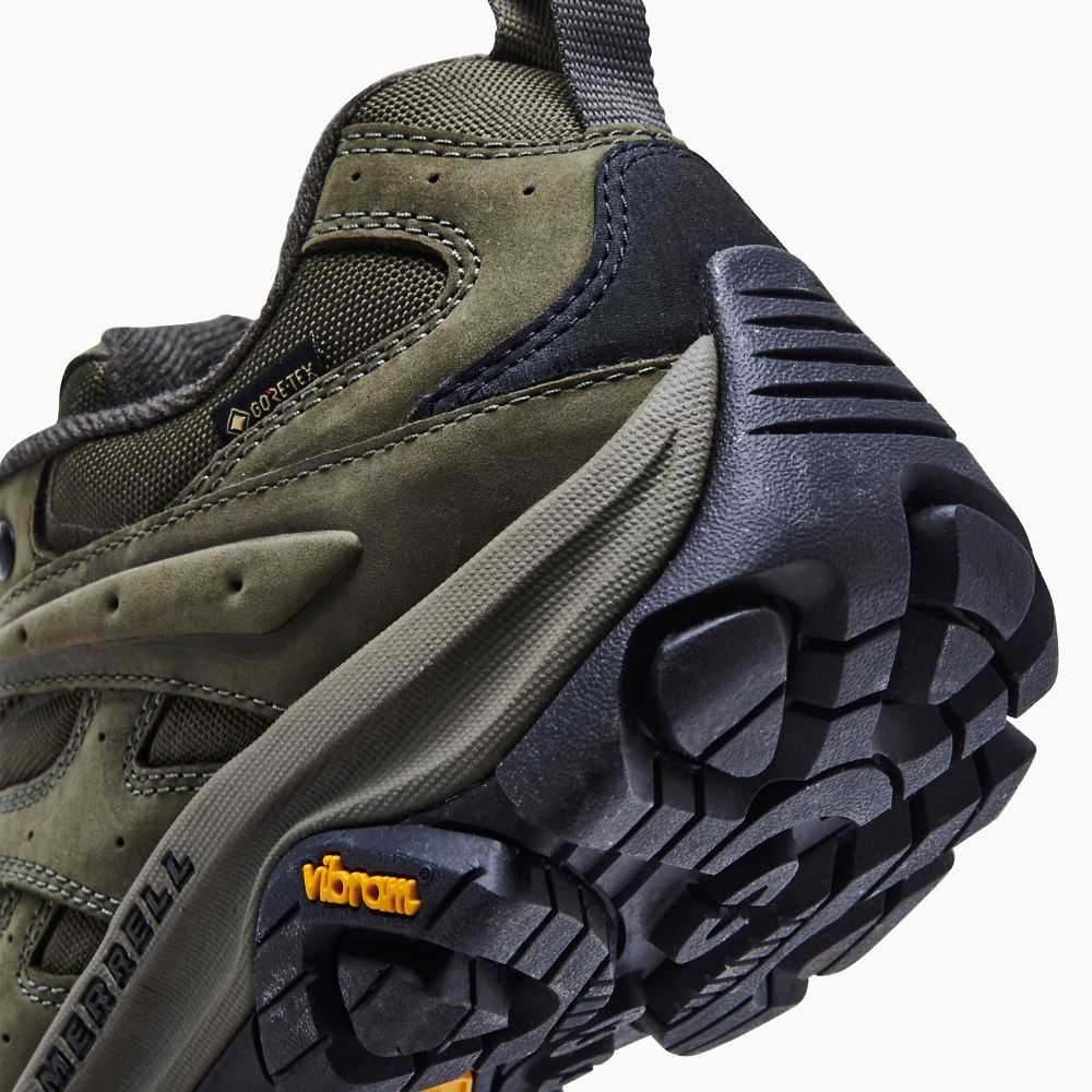 Olive Men's Merrell Moab 3 Smooth GORE-TEX® Hiking Shoes | Dubai-7835264