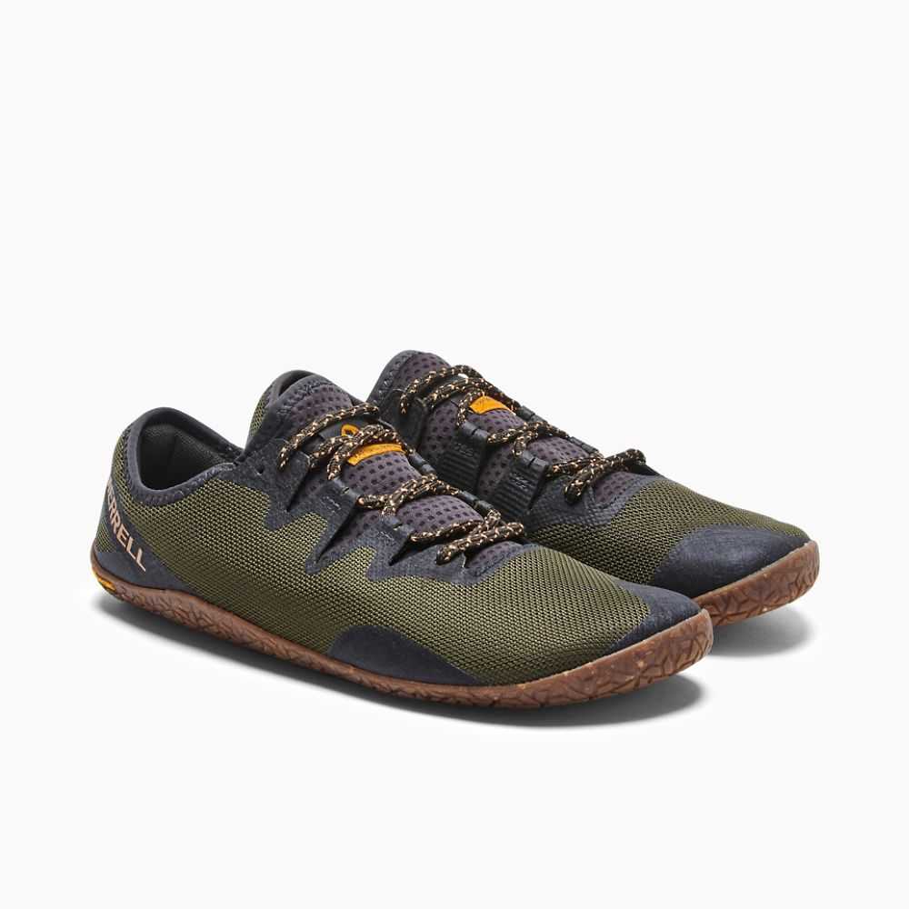 Olive Men's Merrell Vapor Glove 5 Barefoot Shoes | Dubai-5814093