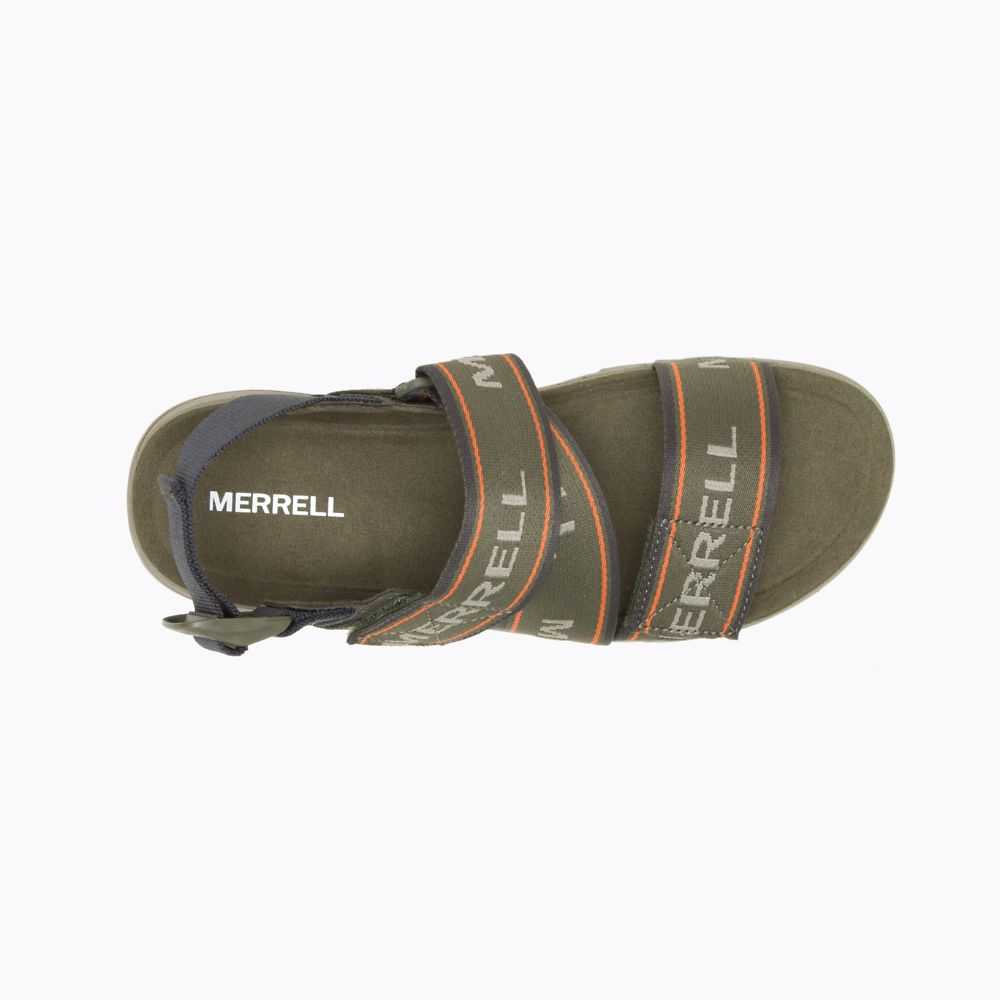 Olive Women's Merrell Alpine Cush Backstrap Sandals | Dubai-8417532