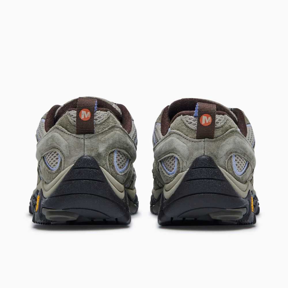 Olive Women's Merrell Moab 2 Waterproof Wide Width Hiking Shoes | Dubai-4639857