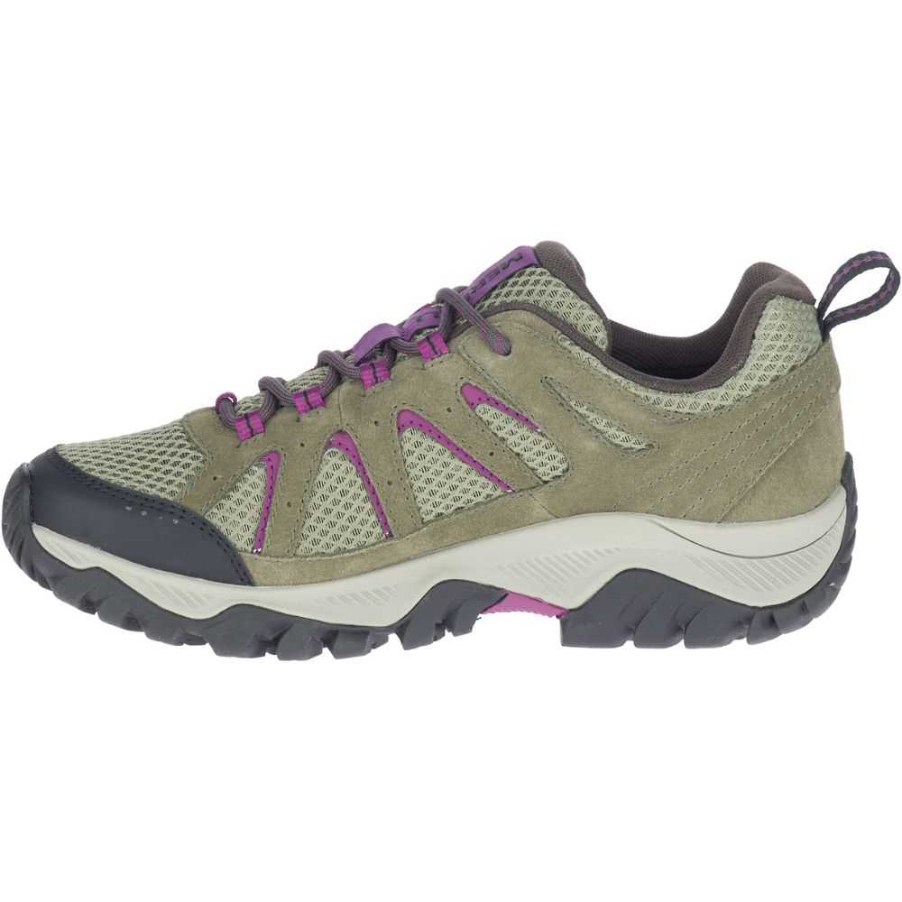 Olive Women's Merrell Oakcreek Hiking Shoes | Dubai-5267031