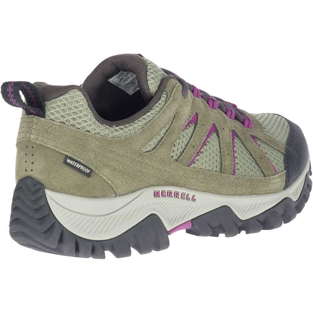 Olive Women's Merrell Oakcreek Hiking Shoes | Dubai-5267031