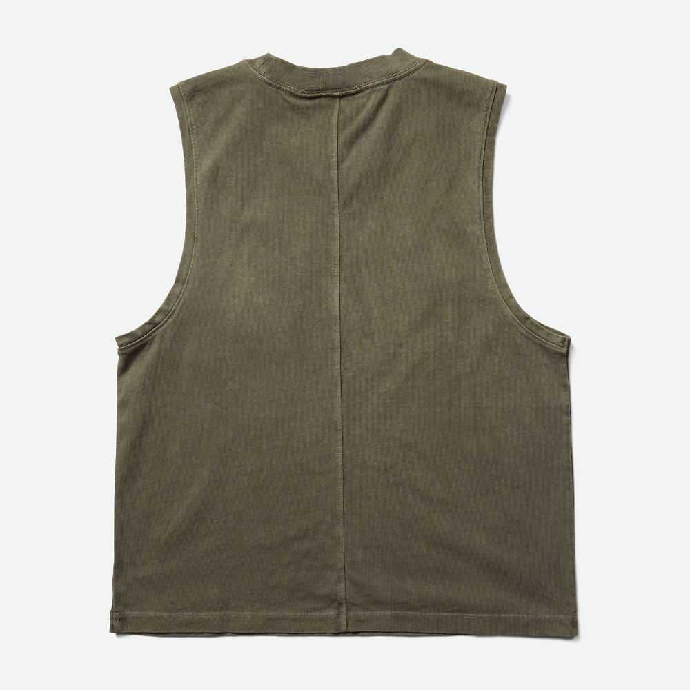 Olive Women's Merrell Sunbaked Tank Tops | Dubai-6914573