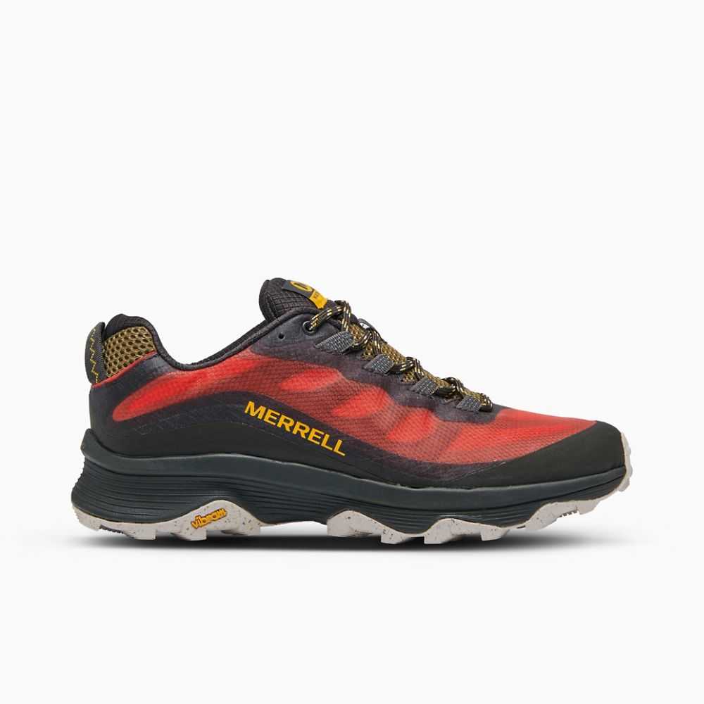 Orange Men\'s Merrell Moab Speed Wide Width Walking Shoes | Dubai-0463512