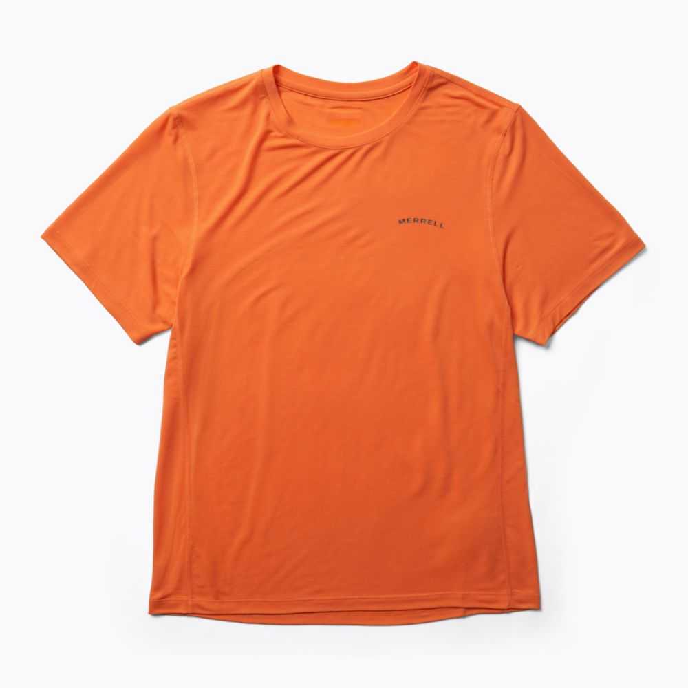 Orange Men\'s Merrell Tencel T Shirts | Dubai-8209351