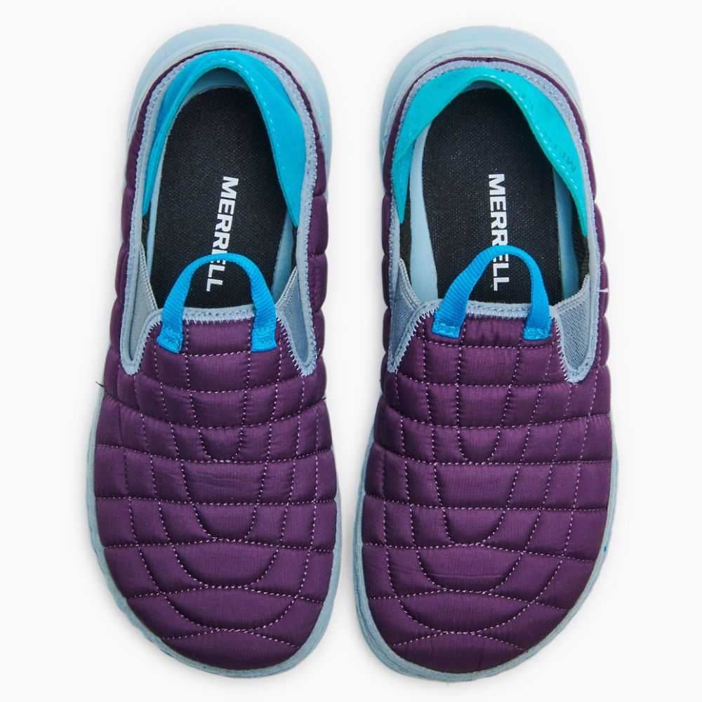 Purple/Turquoise Women's Merrell Hut Moc Slip On Shoes | Dubai-9574683