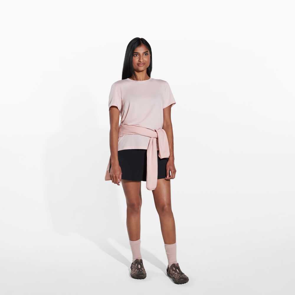 Rose Women's Merrell Tencel T Shirts | Dubai-5394076