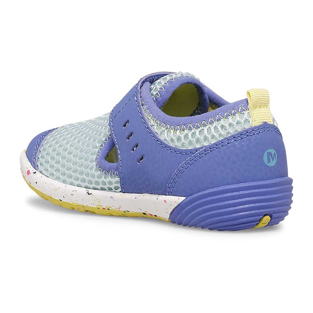 Royal/Light Green Boys' Merrell Bare Steps® H2O Sneakers | Dubai-7236145