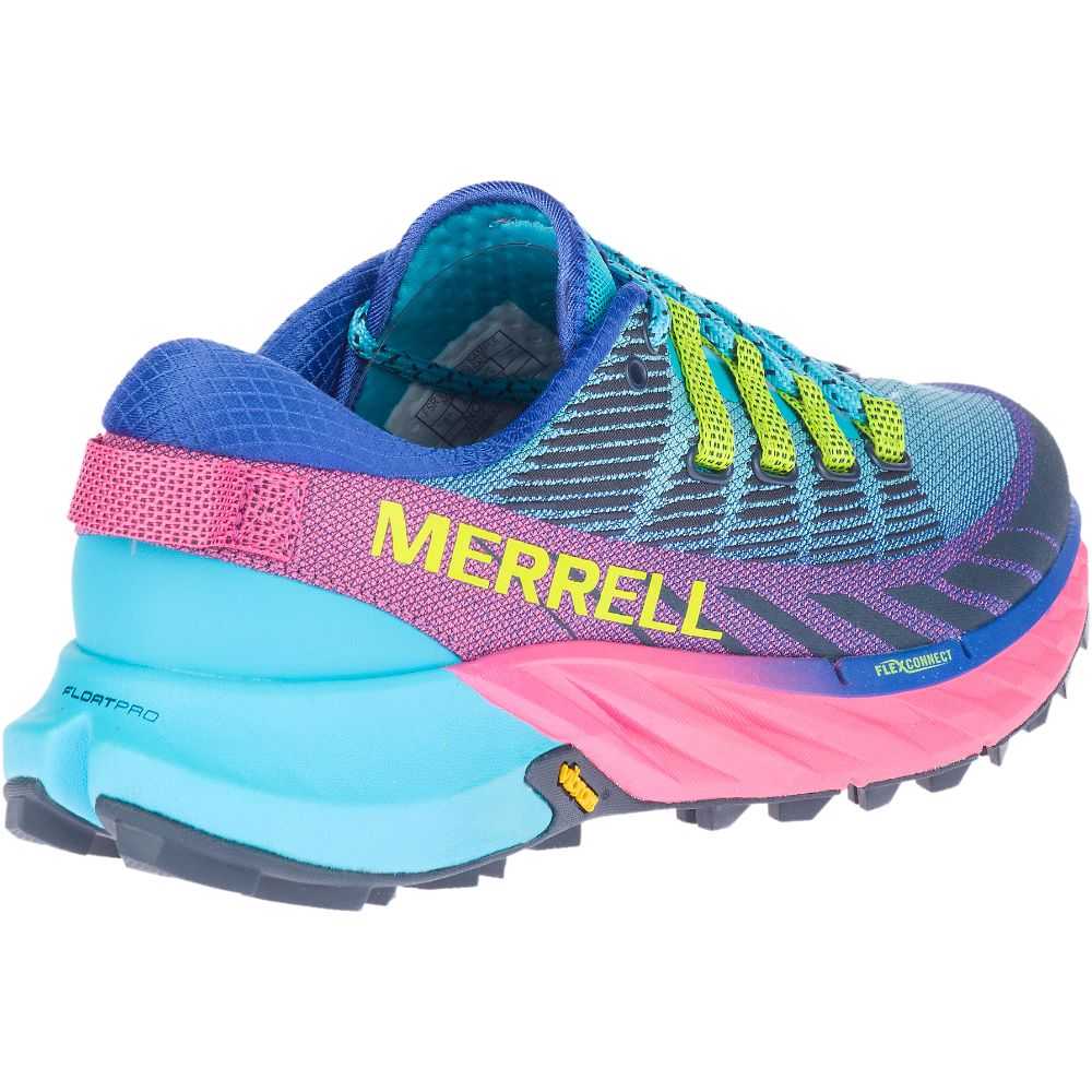 Turquoise Women's Merrell Agility Peak 4 Trail Running Shoes | Dubai-5013962