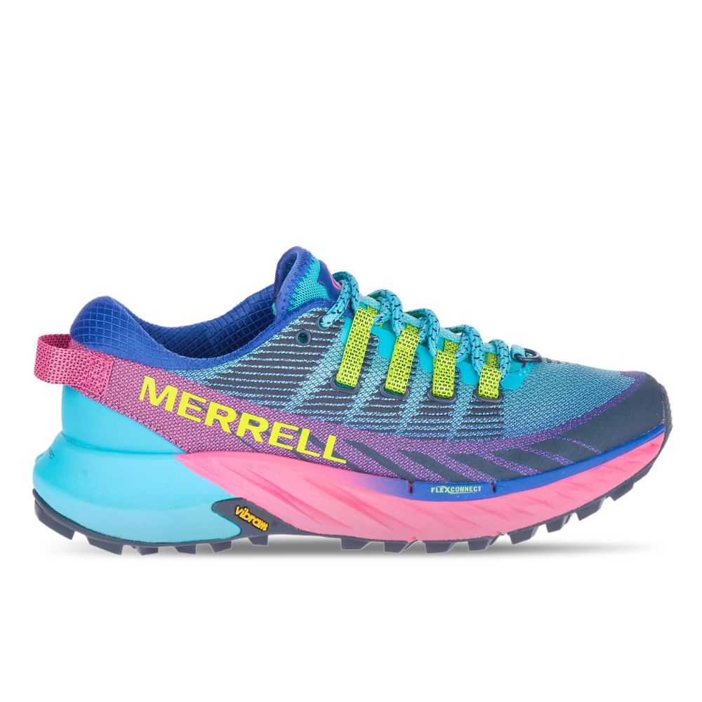 Turquoise Women\'s Merrell Agility Peak 4 Trail Running Shoes | Dubai-5013962