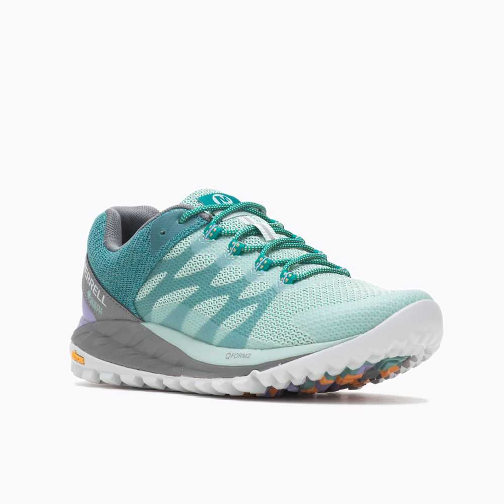 Turquoise Women's Merrell Antora 2 GORE-TEX® Trail Running Shoes | Dubai-1083647