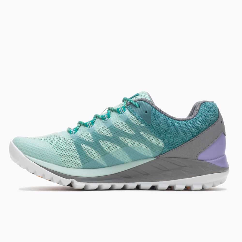 Turquoise Women's Merrell Antora 2 GORE-TEX® Trail Running Shoes | Dubai-1083647