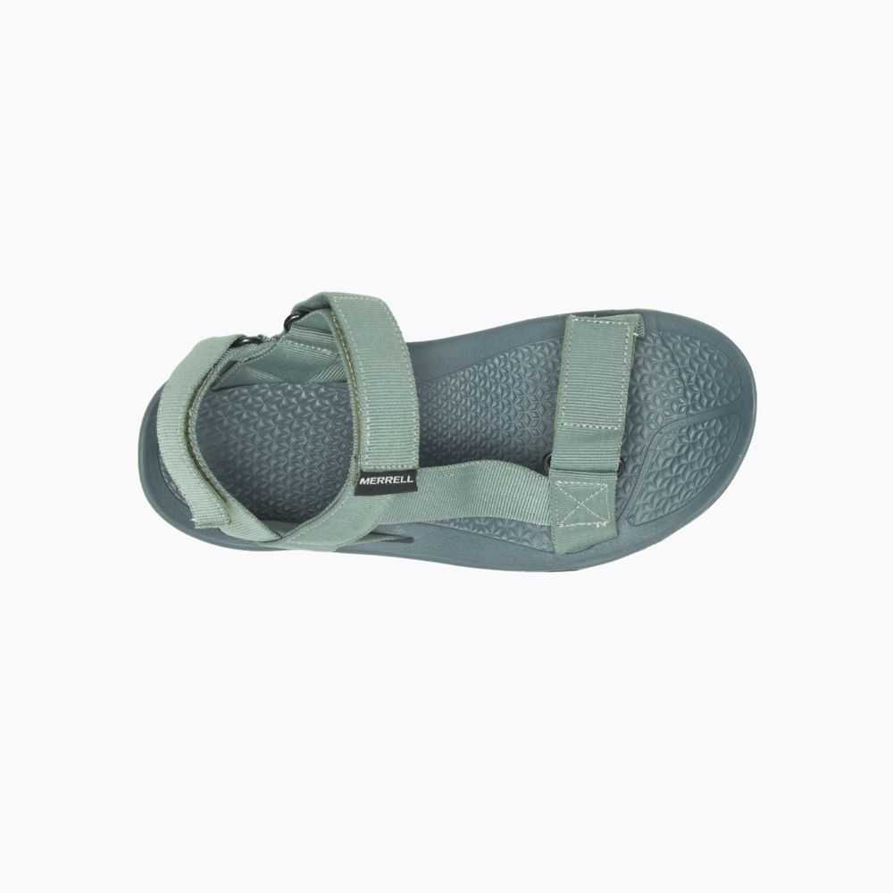 White/Green Women's Merrell Breakwater Strap Sandals | Dubai-6879425