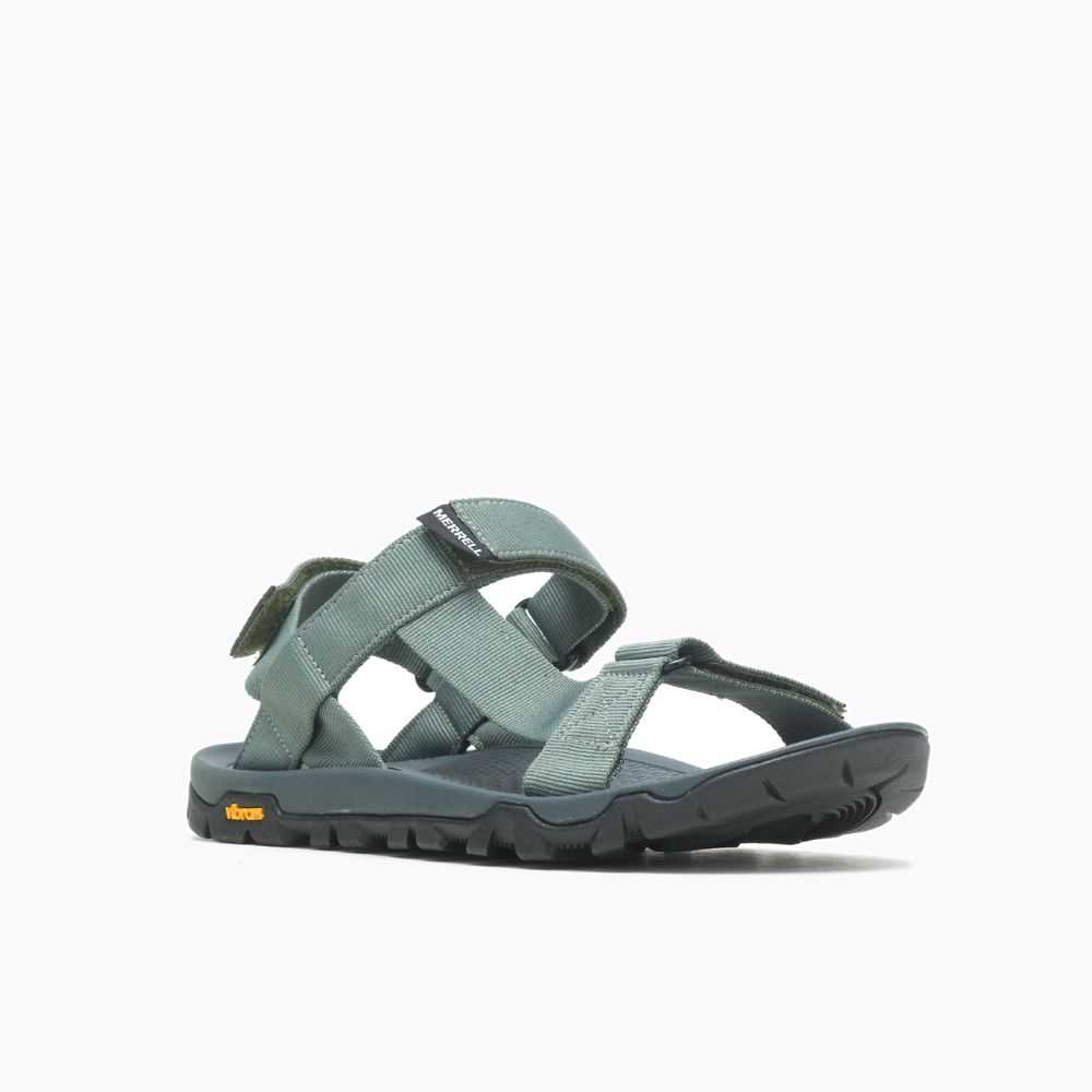 White/Green Women's Merrell Breakwater Strap Sandals | Dubai-6879425