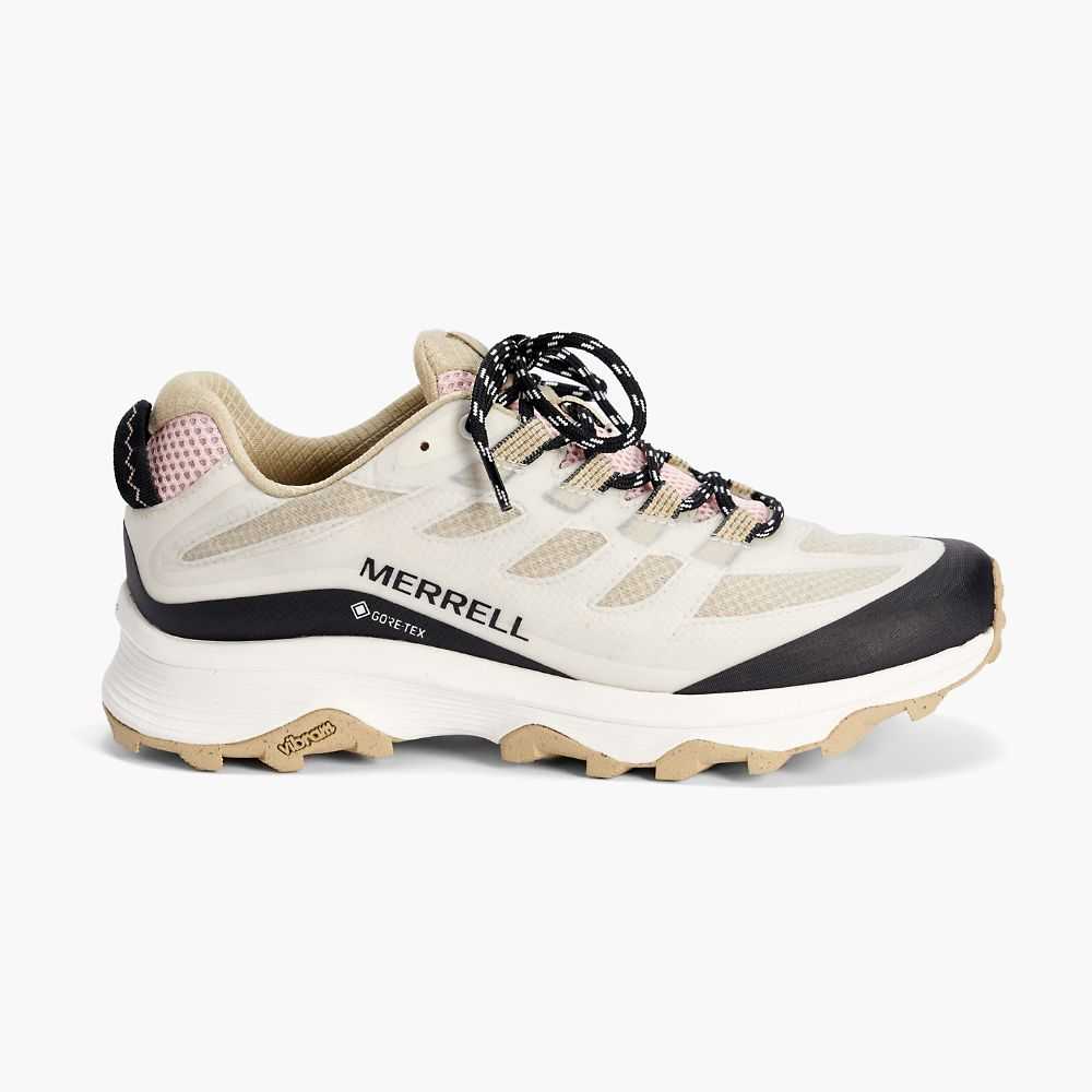 White/Khaki Women's Merrell Moab Speed GORE-TEX® X Sweaty Betty Walking Shoes | Dubai-3984215