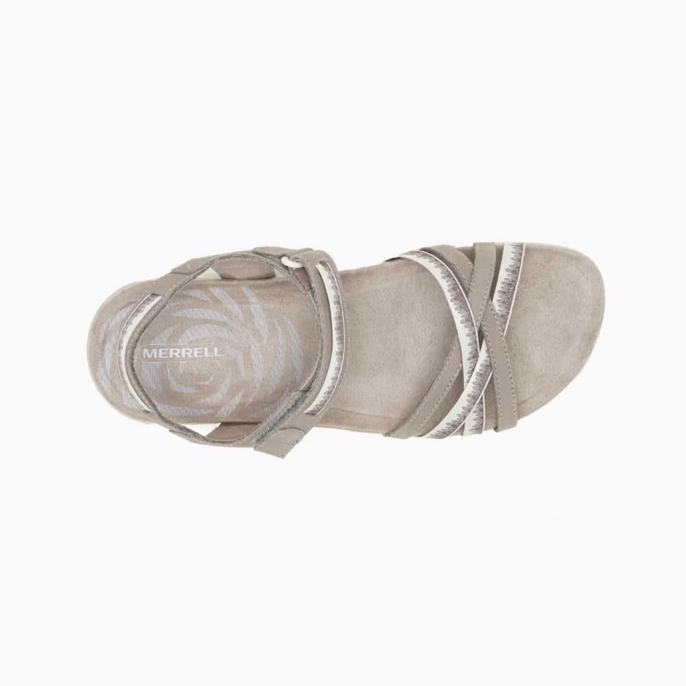 White Women's Merrell Terran 3 Cush Cross Sandals | Dubai-4871605