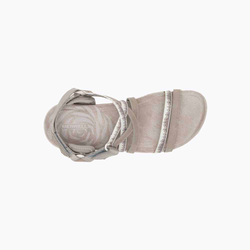 White Women's Merrell Terran 3 Cush Lattice Sandals | Dubai-3691857