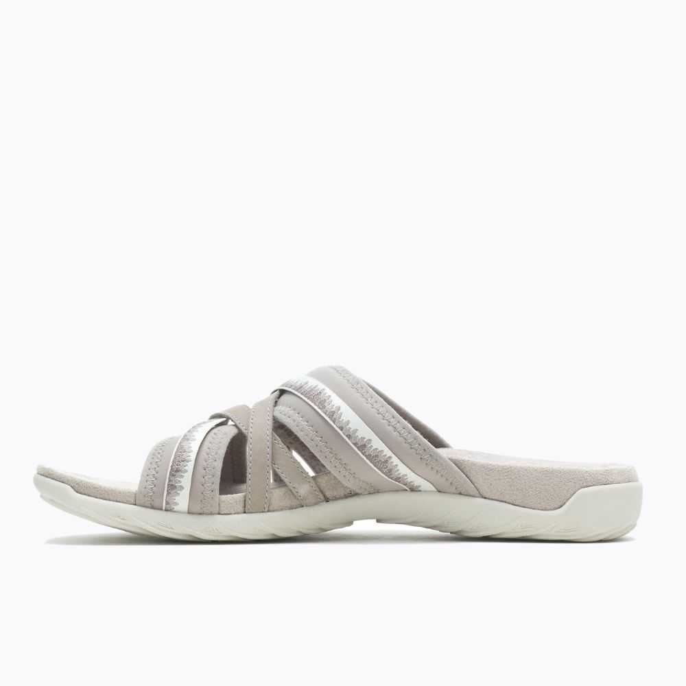 White Women's Merrell Terran 3 Cush Slide Wide Width Sandals | Dubai-2395786