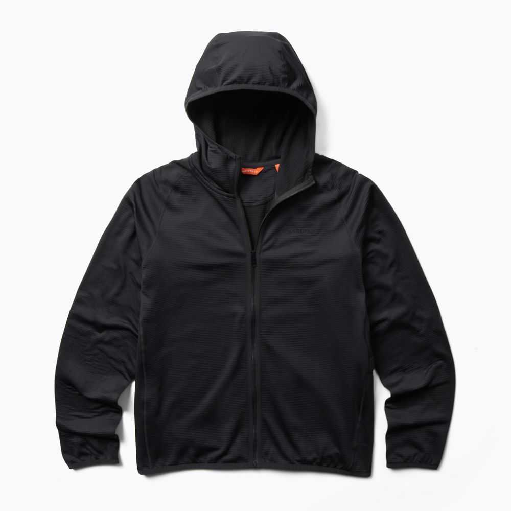 Black Men's Merrell Geotex Hoodie | Dubai-4209615