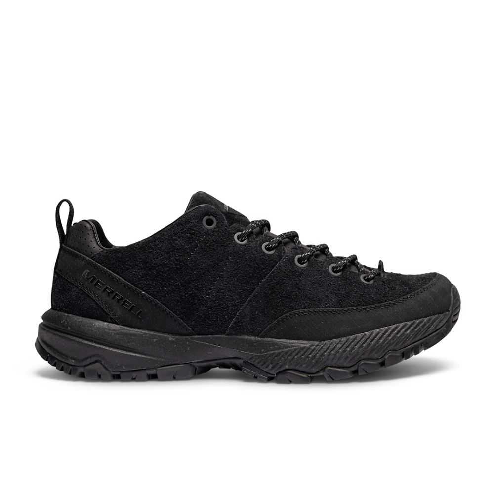 Black Men's Merrell MQM Ace Leather Hiking Shoes | Dubai-4950712