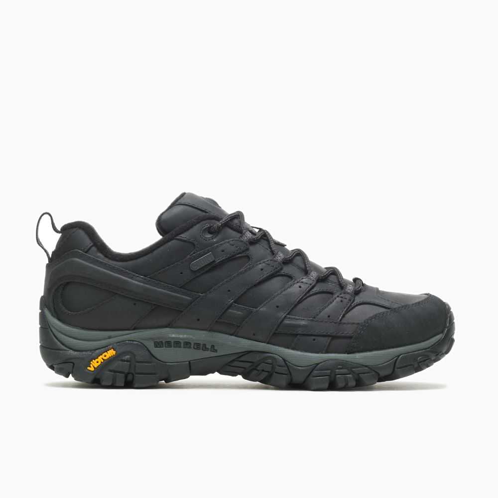 Black Men's Merrell Moab 2 Prime Waterproof Hiking Shoes | Dubai-6205974