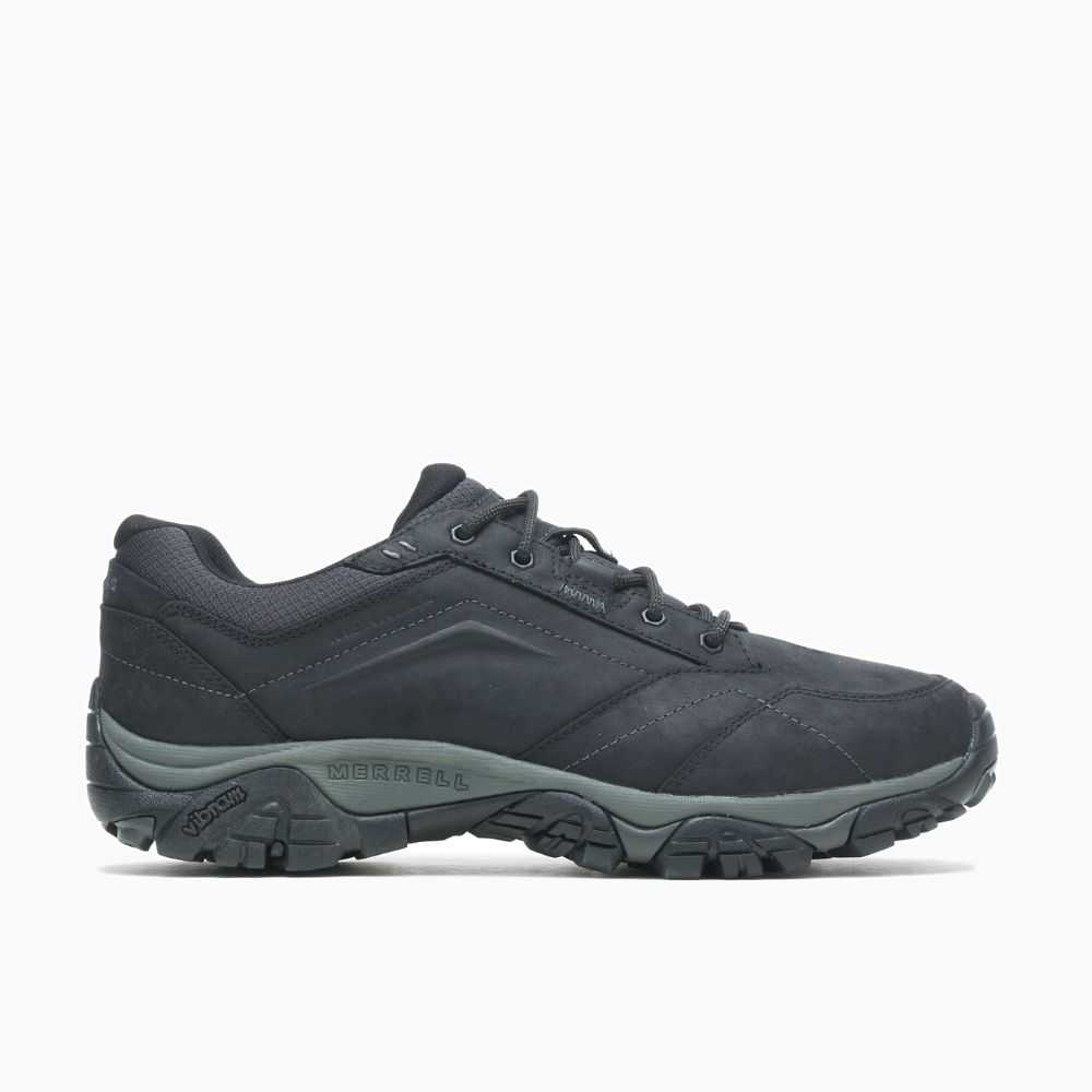 Black Men's Merrell Moab Adventure Lace Wide Width Casual Sneakers | Dubai-7501296