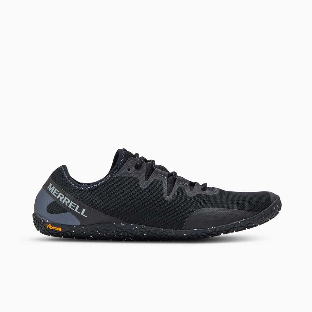 Black Men's Merrell Vapor Glove 5 Trail Running Shoes | Dubai-0481237