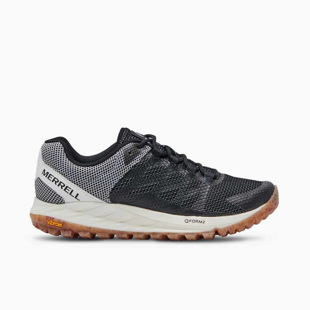 Black/White Women's Merrell Antora 2 Eco Dye Trail Running Shoes | Dubai-3247196