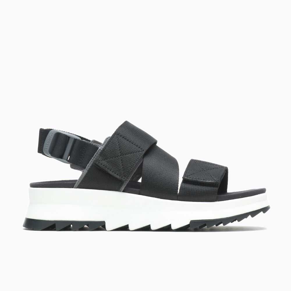 Black Women's Merrell Alpine Cush Backstrap Sandals | Dubai-5627401