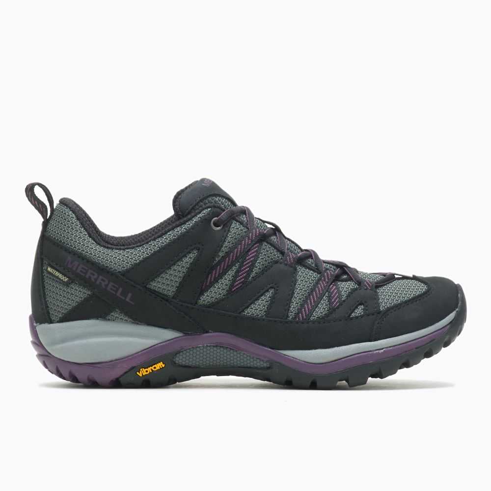 Black Women's Merrell Siren Sport 3 Waterproof Hiking Shoes | Dubai-4368725