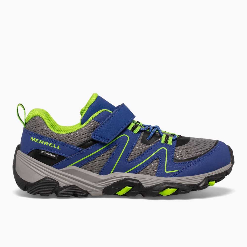 Blue/Green Boys' Merrell Trail Quest Sneakers | Dubai-1436087