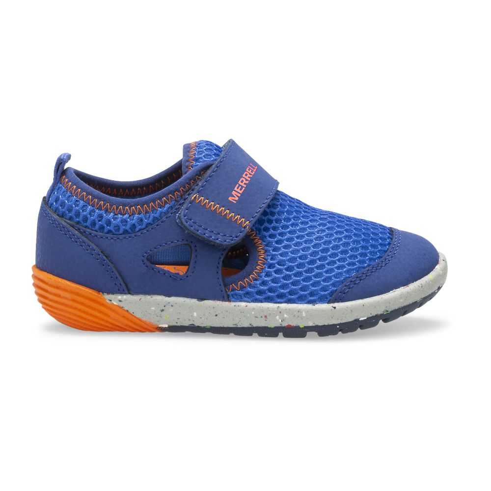 Blue/Orange Boys' Merrell Bare Steps® H2O Sneakers | Dubai-3607259