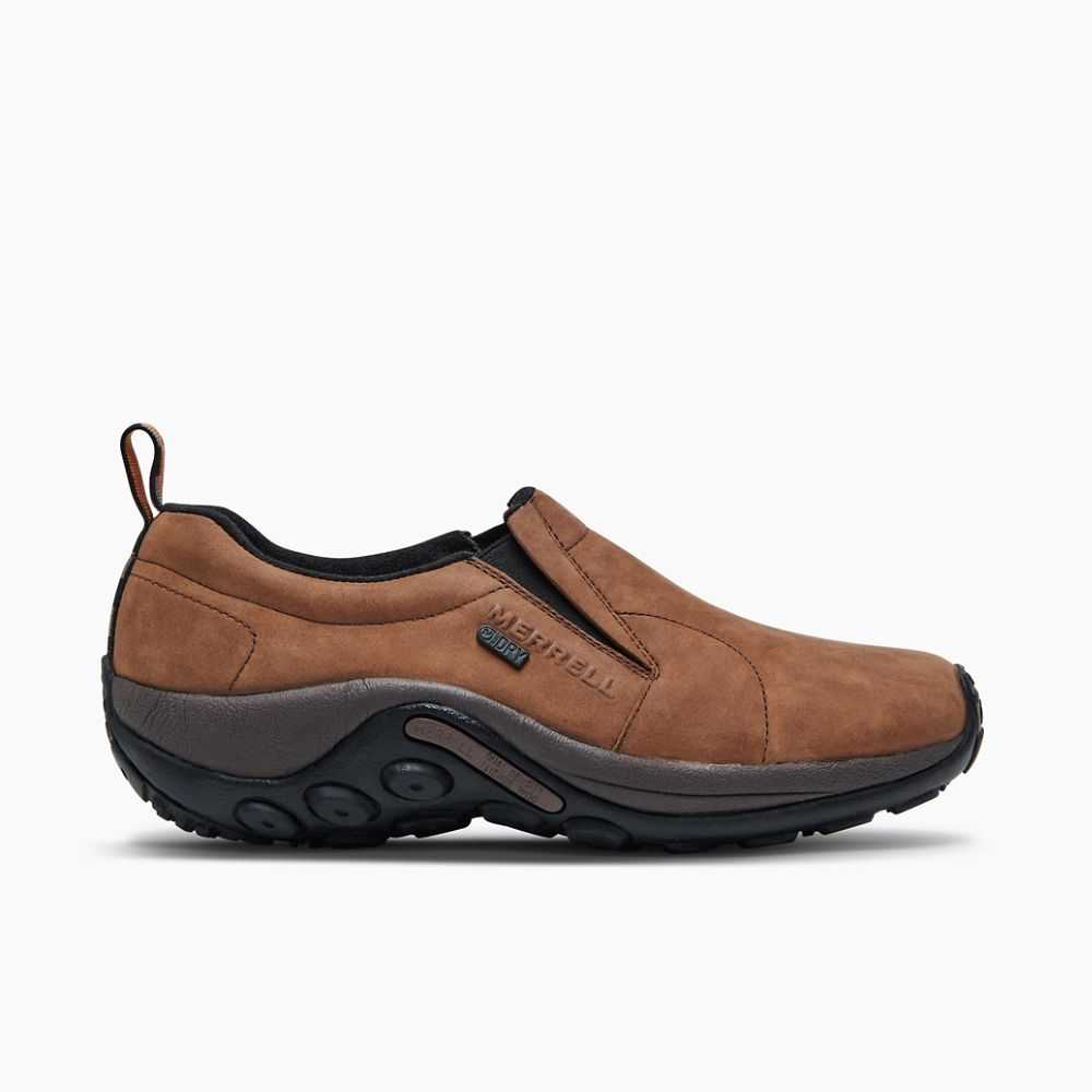 Brown Men's Merrell Jungle Moc Nubuck Waterproof Casual Shoes | Dubai-6705149