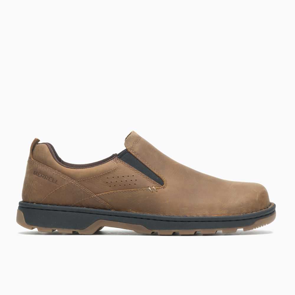 Brown Men's Merrell World Legend 2 Moc Slip On Shoes | Dubai-3257014