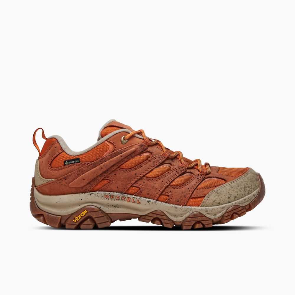 Brown/Orange Men's Merrell Moab 3 Smooth GORE-TEX® Hiking Shoes | Dubai-5398670