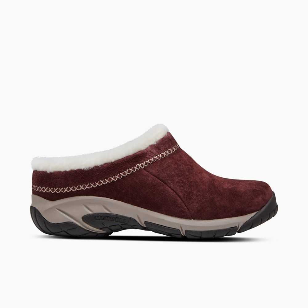 Burgundy Women's Merrell Encore Ice 4 Slip On Shoes | Dubai-6139852