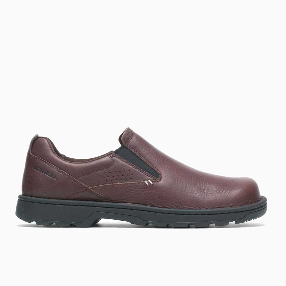 Chocolate Men's Merrell World Legend 2 Moc Slip On Shoes | Dubai-6512843