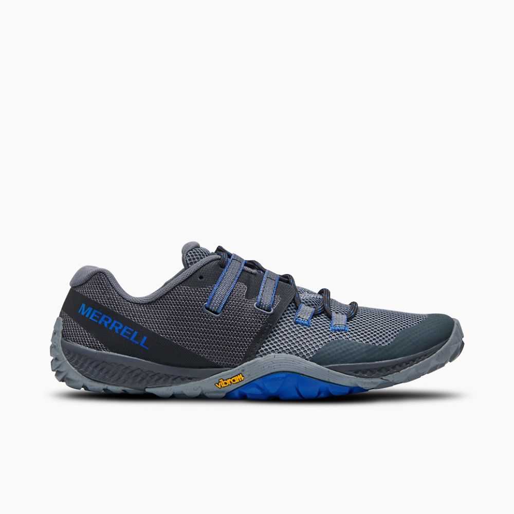 Dark Blue Men's Merrell Trail Glove 6 Eco Barefoot Shoes | Dubai-0346719