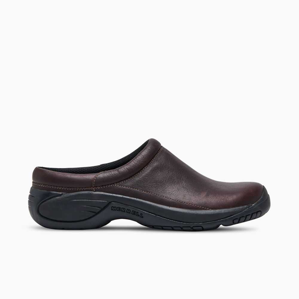 Dark Brown Men's Merrell Encore Gust 2 Wide Width Slip On Shoes | Dubai-1586730