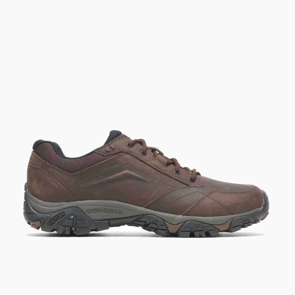 Dark Brown Men's Merrell Moab Adventure Lace Wide Width Casual Sneakers | Dubai-9017385