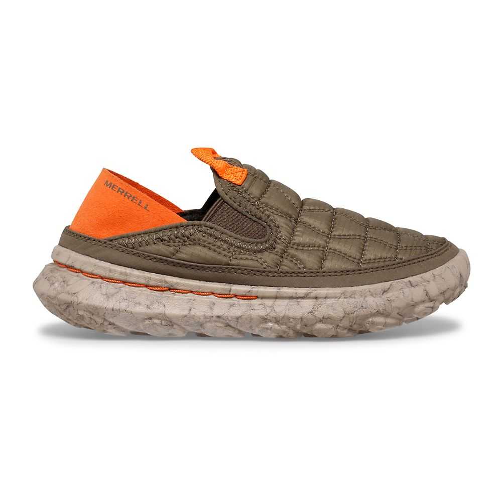 Dark Green Girls' Merrell Hut Moc 2.0 Slip On Shoes | Dubai-4670128