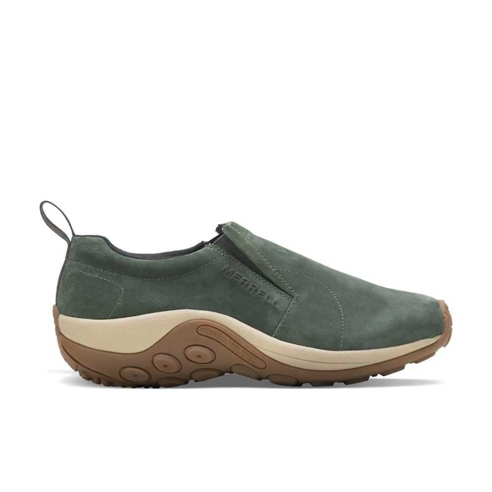 Deep Green Men's Merrell Jungle Moc Casual Shoes | Dubai-8192350