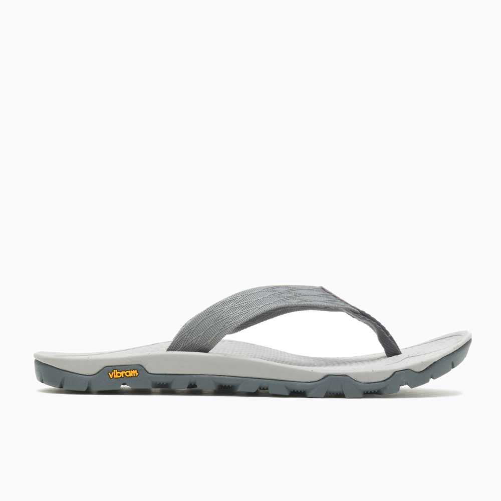 Deep Grey Men's Merrell Breakwater Flip Flops | Dubai-0468752