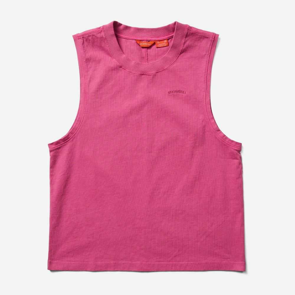 Flower Women's Merrell Sunbaked Tank Tops | Dubai-7842136