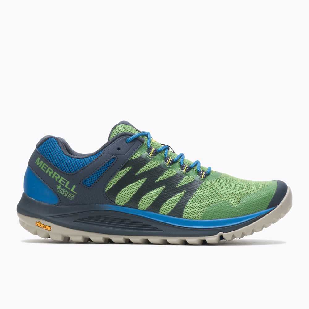 Green Men's Merrell Nova 2 GORE-TEX® Trail Running Shoes | Dubai-0952637